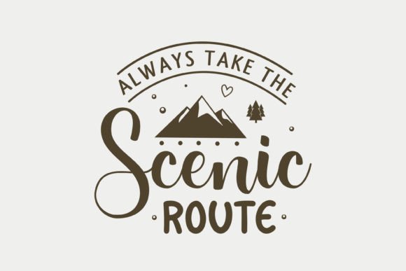 Always Take the Scenic Route Camping SVG Review