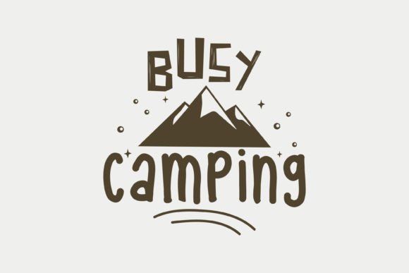 Busy Camping SVG for Embroidery Projects