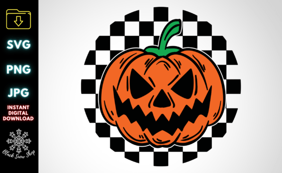 Checkered Pumpkin Halloween SVG Review