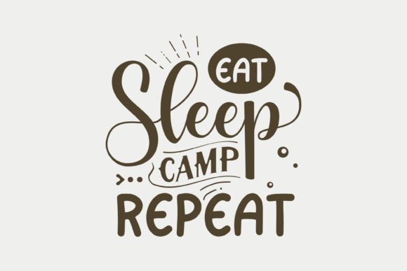 Eat Sleep Camp Repeat Camping SVG Review
