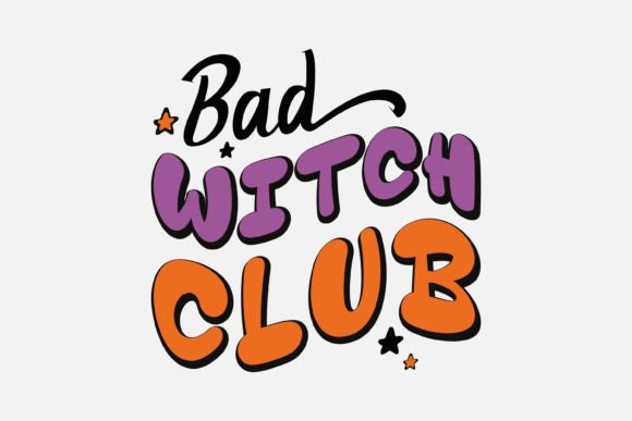 Retro Bad Witch Club Halloween SVG Review