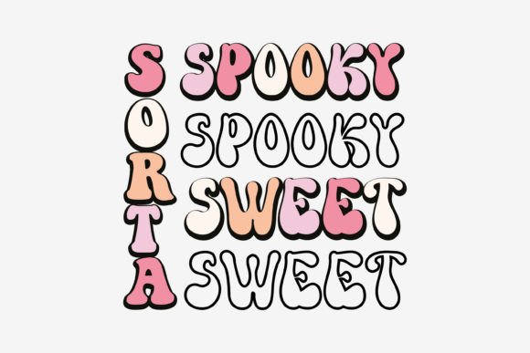 Sorta Spooky Sorta Sweet Halloween Embroidery